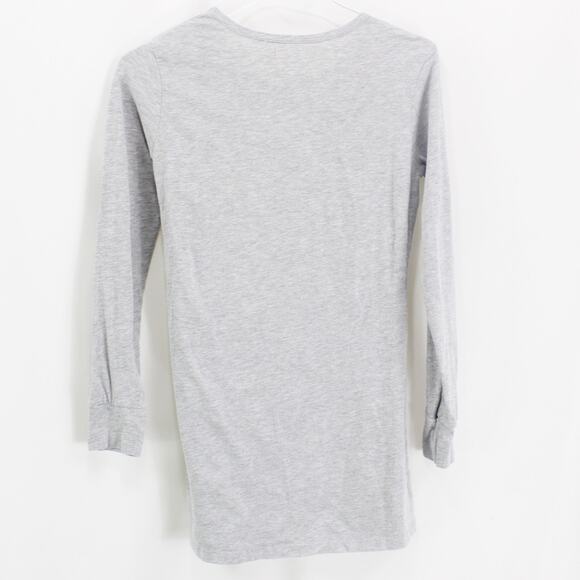 90s Vintage NATIONAL JEAN COMPANY Gray Long Sleeve T-Shirt - Picture 6 of 11